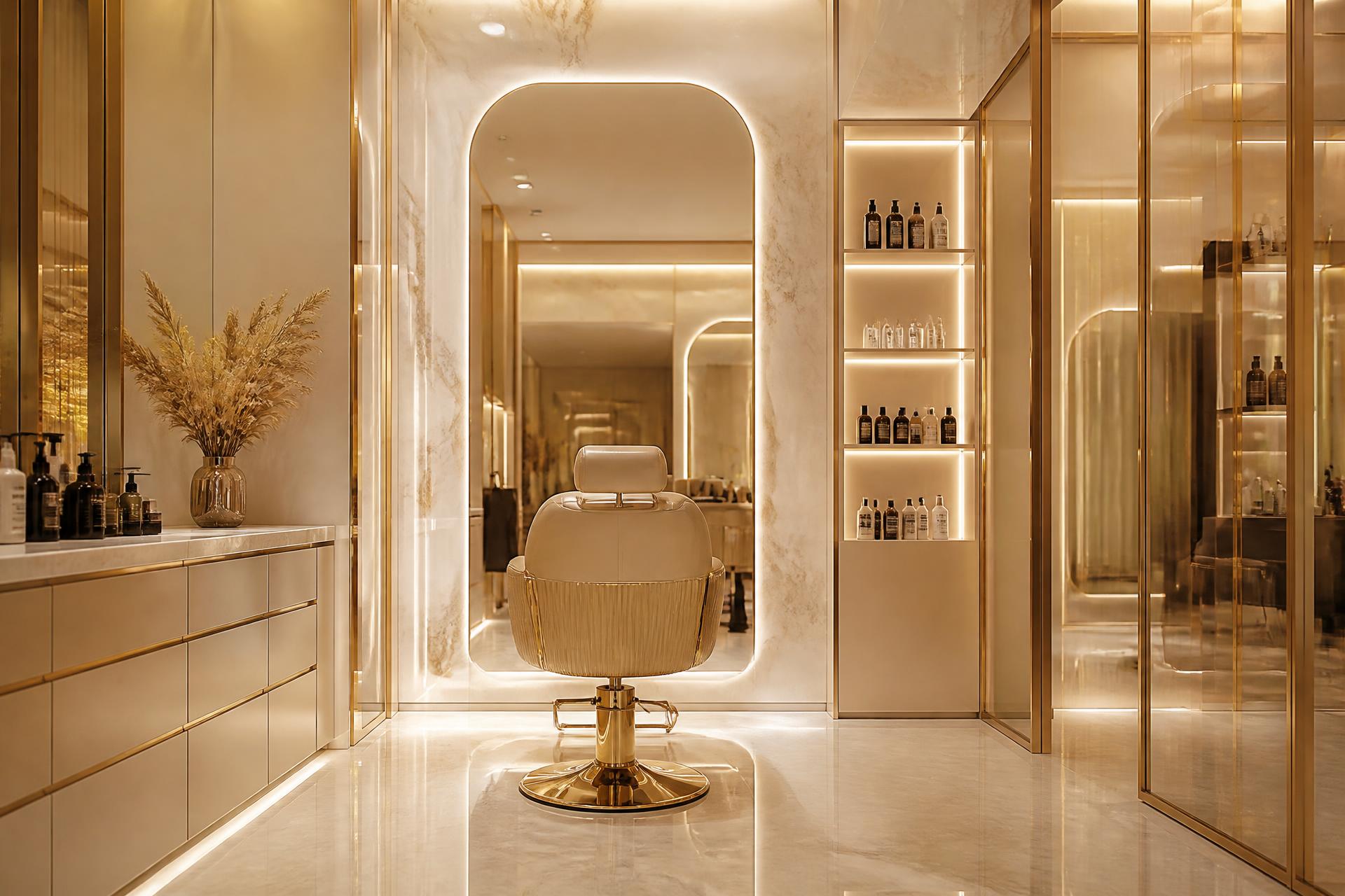 Luxury salon interior